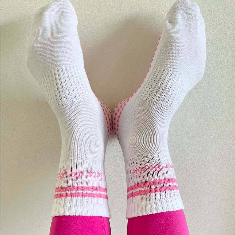Come on Barbie let’s do Pilates gripy socks TWO PACK